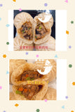 双拼包子 全麦和牛鲜虾肉包6个，有机香菇青菜豆干素包 6个 约600g