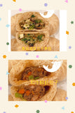 双拼包子 全麦和牛鲜虾肉包6个，有机香菇青菜豆干素包 6个 约600g