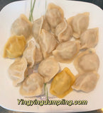 常年销冠🏆  新款大三鲜水饺(大粒鲜虾27%猪肉韭菜) 27% fresh shrimp &leek& pork dumplings Raw1.9磅37/40个