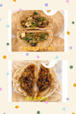 双拼包子 全麦和牛鲜虾肉包6个，有机香菇青菜豆干素包 6个 约600g