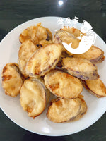 人气新品 香酥茄盒 冷冻保存 头道新油炸  Deep fried crispy pork meat stuffed eggplant 9/10个 300g/bag空气炸锅350度7分钟即可享用