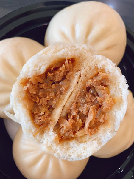 有机东北酸菜鲜肉小包子sour pickled Napa & pork bun 10个约500g冷冻