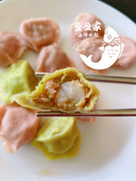 芹菜鲜贝猪梅花肉多汁水饺 (27%大粒的扇贝包进去) Chef recommend  celery& scallop & pork （27%scallop contain）